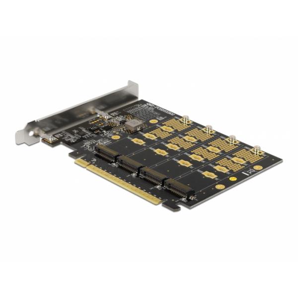 PCIe 16x Karte > 4x interno NVMe M.2, Controller