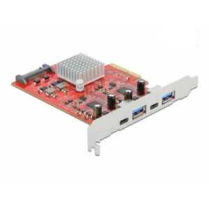 PCIe x4> 2x USB 3.2 Gen 2 Typ-A + 2x USB-C, USB-Controller