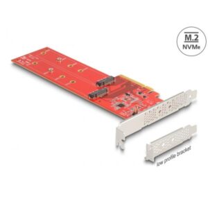 PCI Express x8 Karte auf 2 x intern NVMe M.2 Key M 110 mm, Schnittstellenkarte