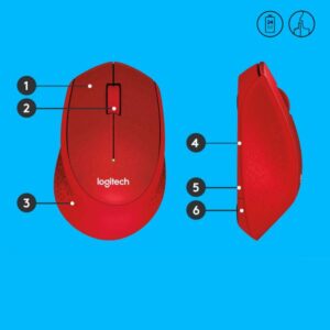 Mouse Logitech M330 Silent plus red (910-004911)