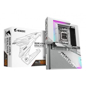 B650E AORUS STEALTH ICE, Mainboardbianco /silber