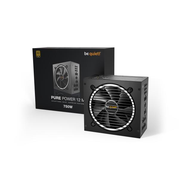 Pure Power 12M 750W, alimentatore per pc  black , 3x PCIe, Cavo-Management, 750 Watt