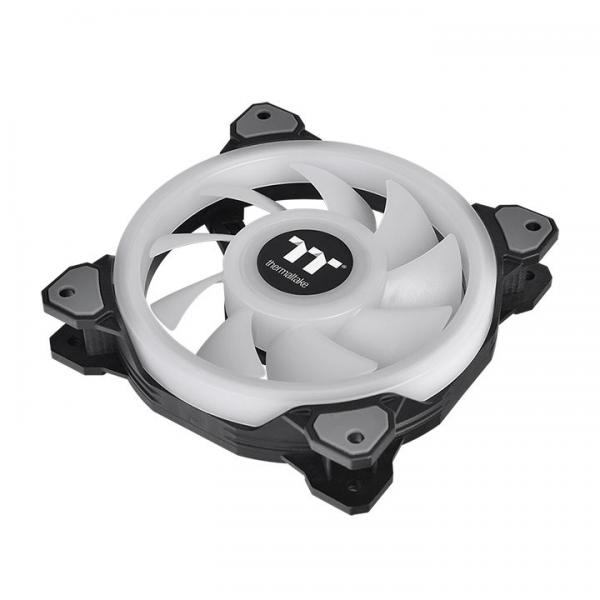 Riing Quad 12 RGB Radiator Fan TT Premium Edition 3 Pack, ventola del case black , 3er Set, 1x Controller