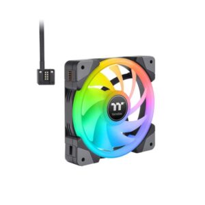 SWAFAN EX14 RGB PC Cooling Fan TT Premium Edition, ventola del case black , 3er Pack, inkl. Controller
