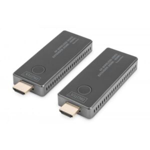 4K Wireless Video Extender HDMI > HDMI, 30 Meter, HDMI Verlängerungsilver/black, Sendeeinheit + Empfängereinheit