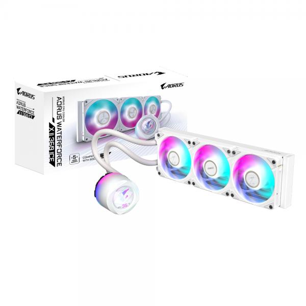 AORUS WATERFORCEX II 360mm ICE, raffreddamento ad acqua white