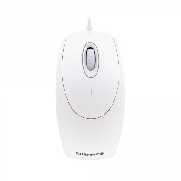 Mouse Cherry Optical WheelMouse wired white-gray (M-5400-0)