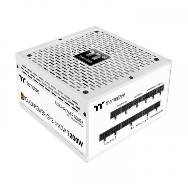 TT Toughpower GF3 Snow 1200W, alimentatore per pc  white , 1x 12VHPWR, 5x PCIe, Cavo-Management, 1200 Watt