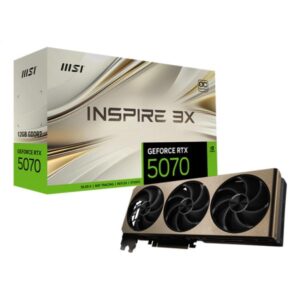 GeForce RTX 5070 12G INSPIRE 3X OC,  scheda video DLSS 4, 3x DisplayPort, 1x HDMI 2.1