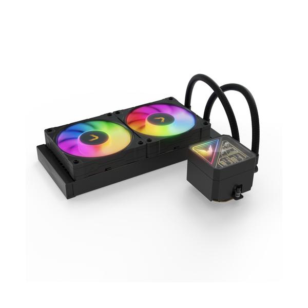 V240 Lite ARGB, raffreddamento ad acqua nero
