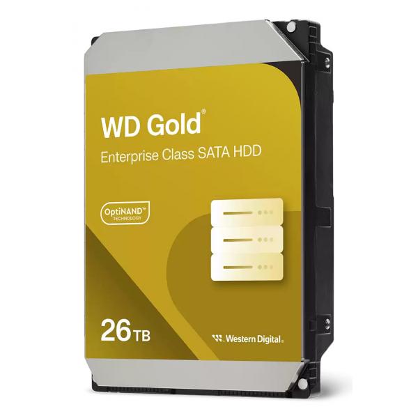 Gold Enterprise Class 26 TB, hard disk internoSATA 6 Gb/s, 3,5", WD Gold