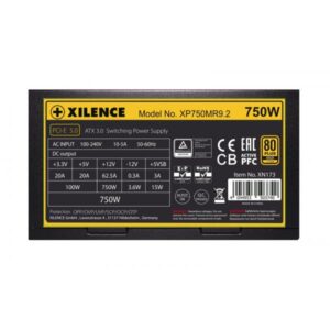 Performance X ATX 3.0 80+ GOLD 750W, alimentatore per pc  black , 1x 12VHPWR, 3x PCIe, Cavo-Management, 750 Watt