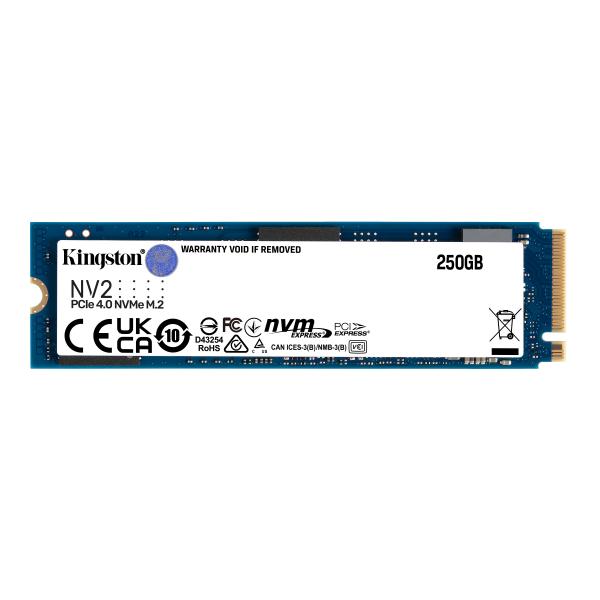 SSD M.2 250GB 2280 NVME NV2 PCIE 4.0 R/W 3000/1300 MB/S 3D NAND