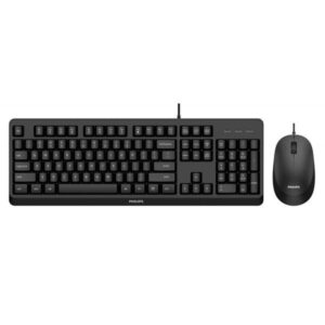 KIT PHILIPS SPT6207BL/34 TASTIERA USB (tasti alti) + MOUSE OTTICO USB Nero