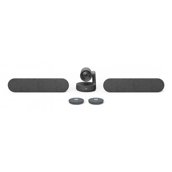 Logitech rally plus sistema di conferenza group video 16 persone collegamento ethernet lan