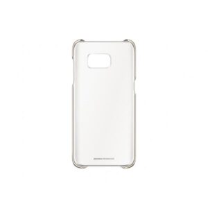 Custodia samsung ef-qg935cfegww galaxy s7 edge clear cover originale colore gold