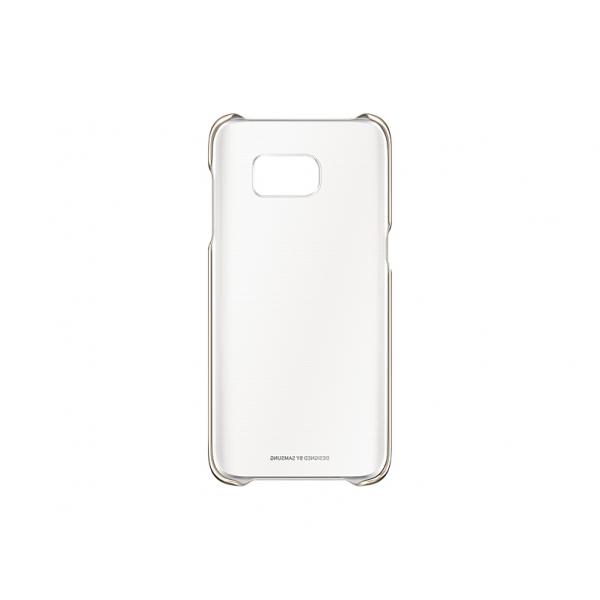 Custodia samsung ef-qg935cfegww galaxy s7 edge clear cover originale colore gold