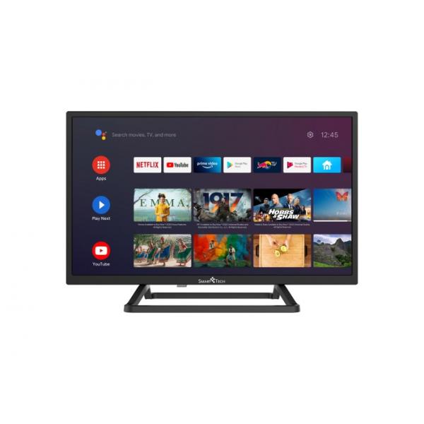 Smart tech tv led 24ha10t3 24 pollici hd smart tv android 9.0 quad core 1g-8g dolby audio bluetooth 2t2r wi-fi dvb-t2-c-s2 h.265