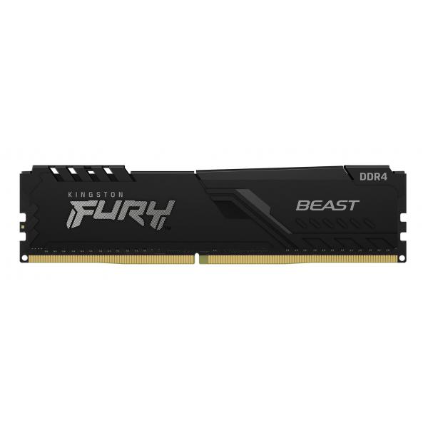 Kingston fury beast memoria ram 16gb 3200mhz ddr4 cl16 dimm black