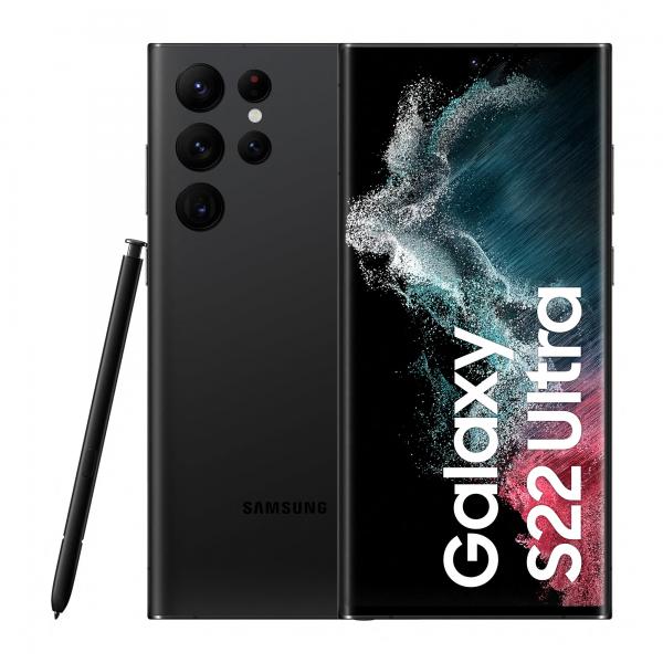 Samsung s908 galaxy s22 ultra 5g dual sim 6.8 octa core 128gb ram 8gb 5g italia phantom black