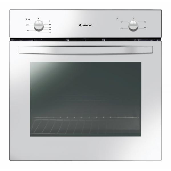 Candy fcs201w-e forno elettrico da incasso capacita` 71 litri classe energetica a 4 funzioni due manopole 60 cm bianco