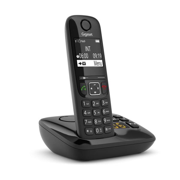 Gigaset as690a cordless dect display 2`` vivavoce rubrica segreteria nero
