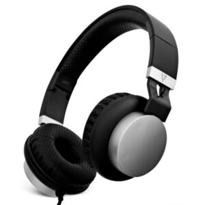 V7 cuffie leggere con microfono nero/argento