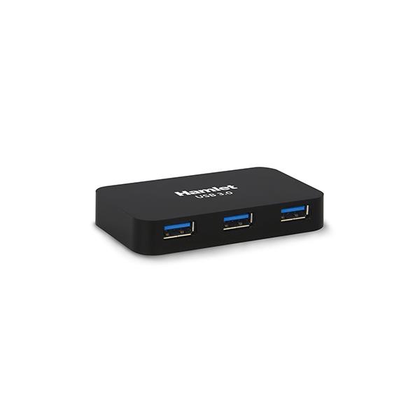 Hamlet hub 4 porte usb 3.0 alimentatore esterno10w