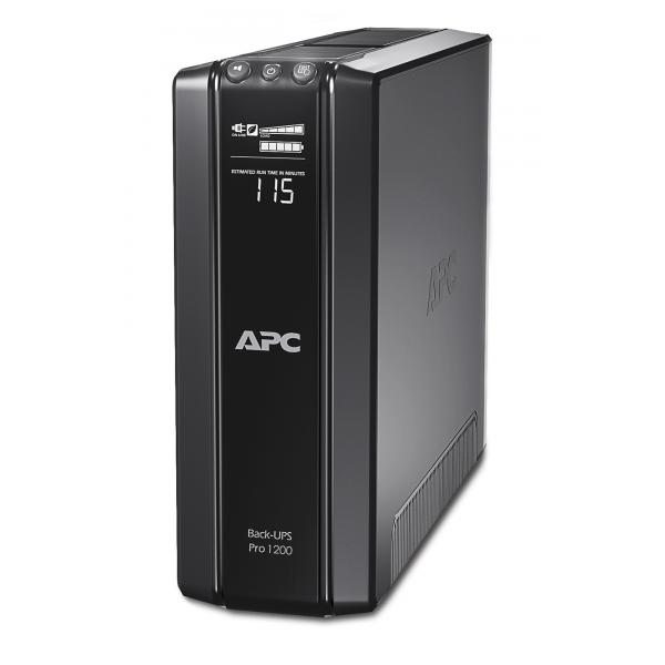 Apc power-saving back-ups pro - br1200g-gr - gruppo di continuita` (ups) 1200va, (avr, 6 uscite schuko, usb, shutdown software, risparmio energetico)