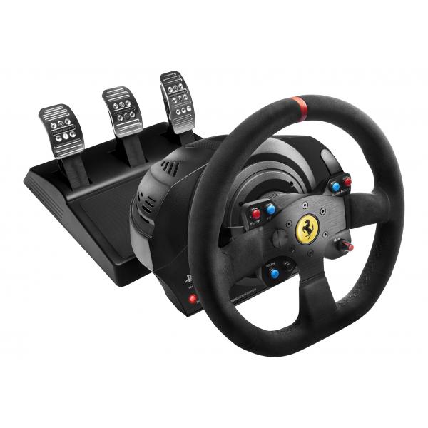 Thrustmaster - volante t300 ferrari rw alcantara ps4 playstation 4 ps3 playstation 3 pc