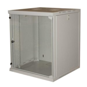 Link armadio 12 unita` da muro per reti (a)620 x (l)540 x (p) 450 mm colore grigio
