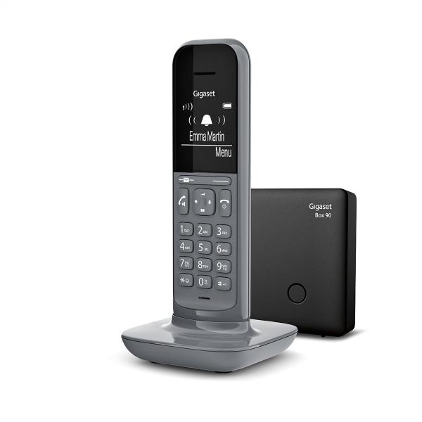 Gigaset cl 390 cordless dect rubrica telefonica 150 numeri funzione baby monitor dark grey