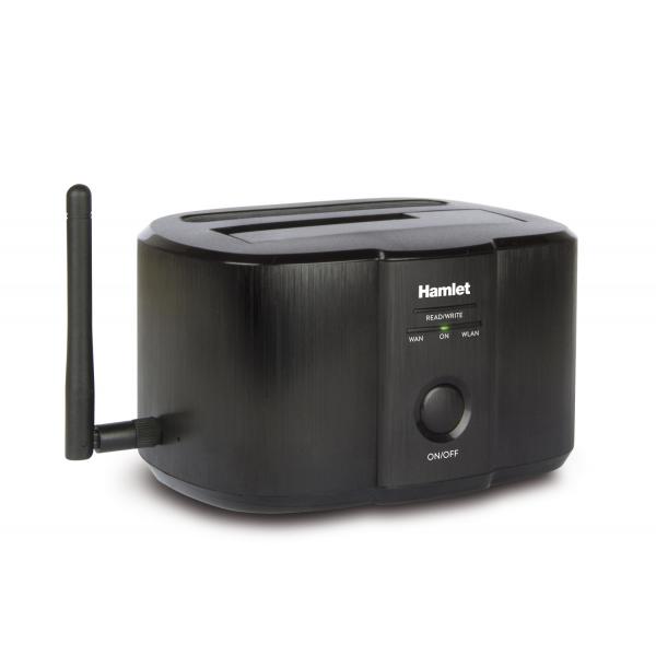 Hamlet-wi-fi single bay docking station for 2.5-3.5 sata hdd