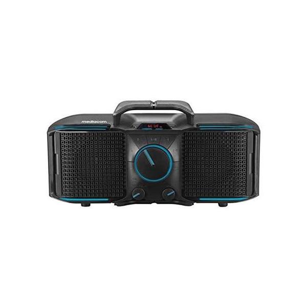 Mediacom m-ps60 musicbox party altoparlante boombox 20w led bluetooth nero