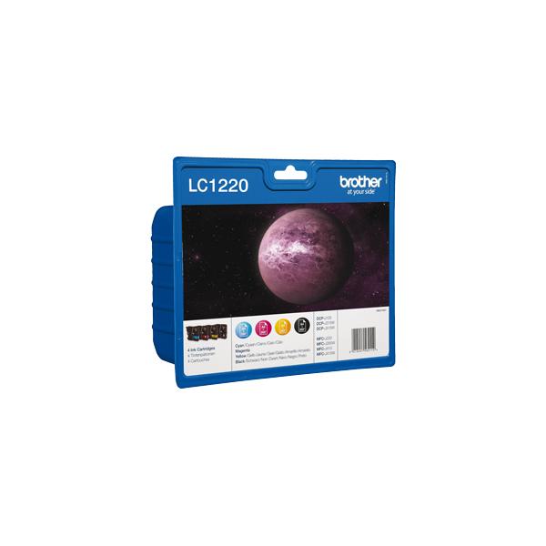 Brother multipack lc-1220valbp cartuccia dinchiostro (nero-ycm) per mfc-j430w/j625dw/j825dw