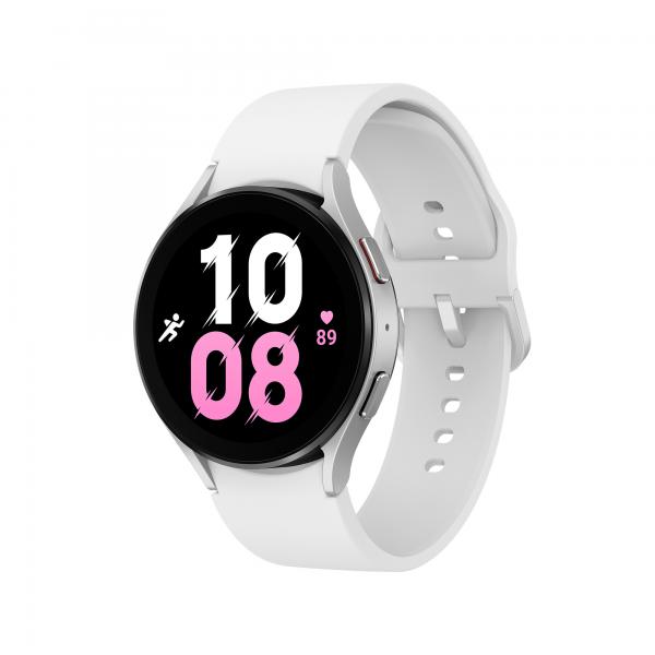 Samsung r910 galaxy watch5 44mm 1.4 orologio smartwatch monitoraggio benessere fitness tracker batteria a lunga durata bluetooth italia argento