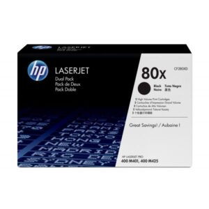 Hp toner cf280x black con. doppi