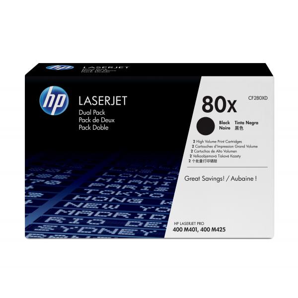Hp toner cf280x black con. doppi