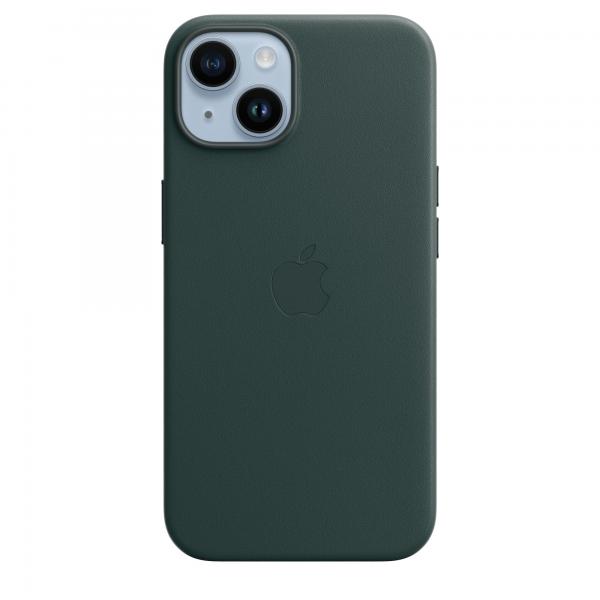 Apple custodia magsafe inÂ pelle per iphoneÂ 14Â forest green