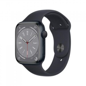 Apple watch series 8 gps 41mm cassa in alluminio color mezzanotte con cinturino sport band regular mezzanotte