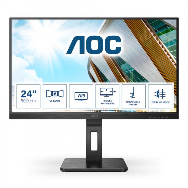Aoc p2 24p2qm led display 23.8`` 1920x1080 pixel full hd nero