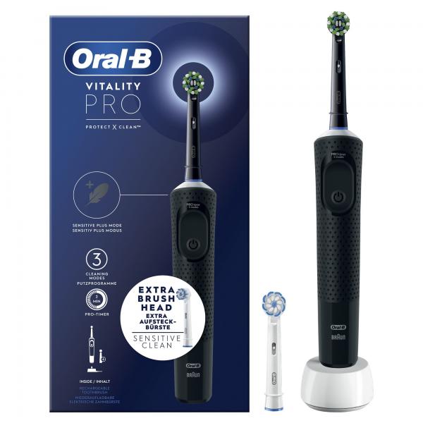 Braun oral b spazzolino elettrico vitality pro black