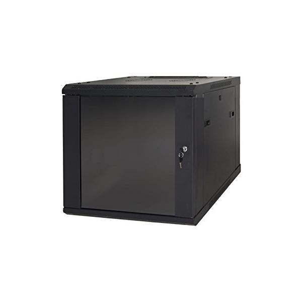Link armadio rack 19 6 unita da muro (a) 370 x (l) 600 x (p) 450 nero disassemblato