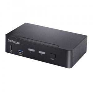 Startech.com switch kvm usb c kvm displayport a 2 porte con video hdr 4k 60hz uhd audio da 3.5mm