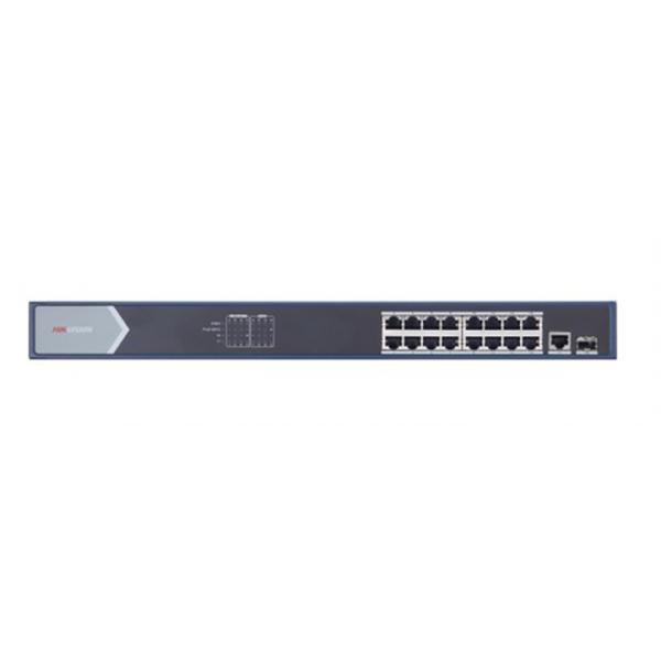 Hikvision digital technology ds-3e0518p-e switch di rete non gestito gigabit ethernet 10-100-1000 supporto power over ethernet blu