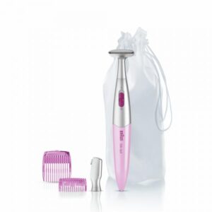 Braun silk-epil bikini styler fg1100 rosa con 4 accessori