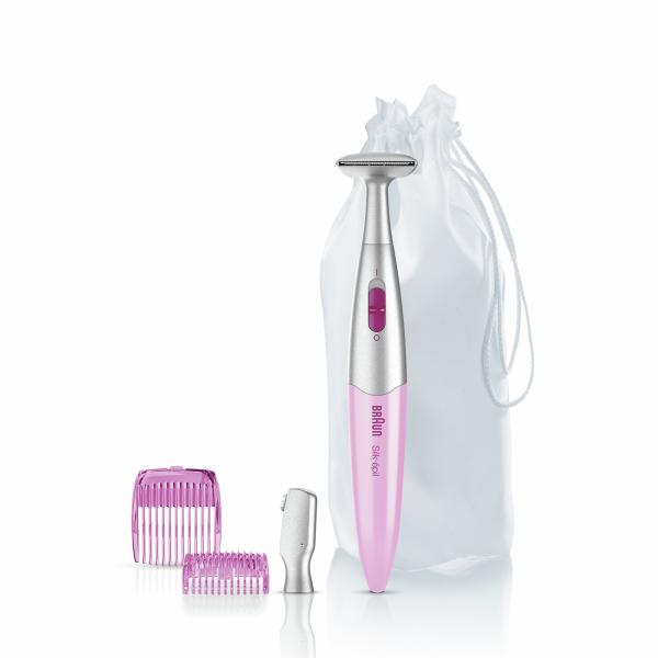 Braun silk-epil bikini styler fg1100 rosa con 4 accessori