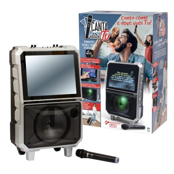 Giochi preziosi canta tu karaoke impianto audio video portatile incluso microfono wireless