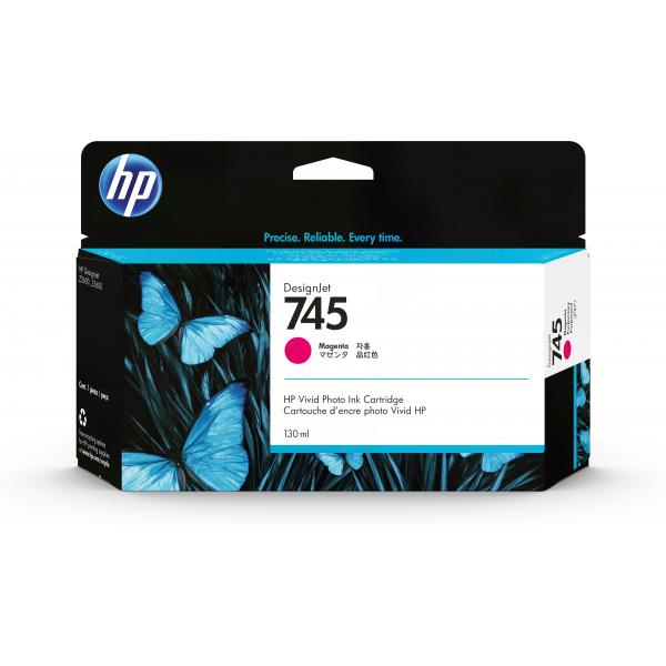 Hp 745 cartuccia ink-jet 130 ml magenta