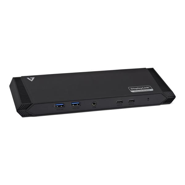 V7 dockusbc networking docking station usb-c 3-display 65w pd 2k 4k hdmi dvi
